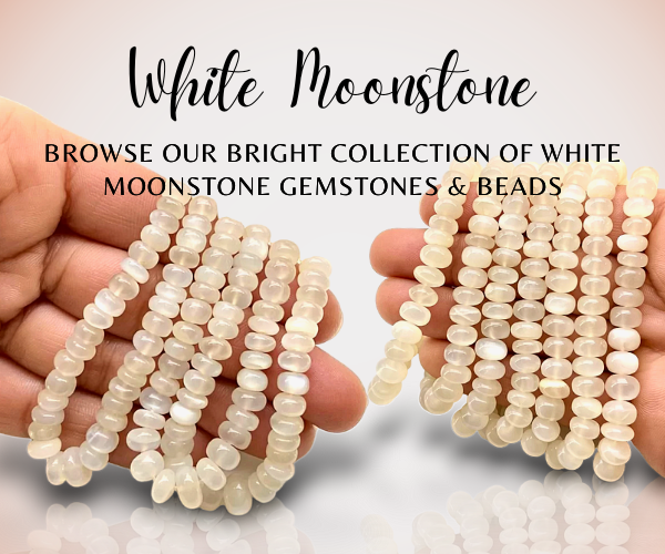 Shop White Moonstone Gemstones & Beads